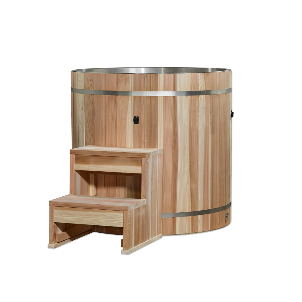 Dynamic Cold Therapy Pacific Cedar Barrel Cold Plunge – Stainless Steel