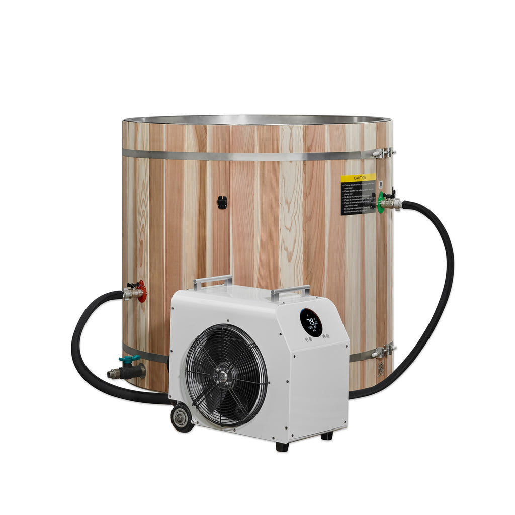 Dynamic Cold Therapy Pacific Cedar Barrel Cold Plunge – Stainless Steel