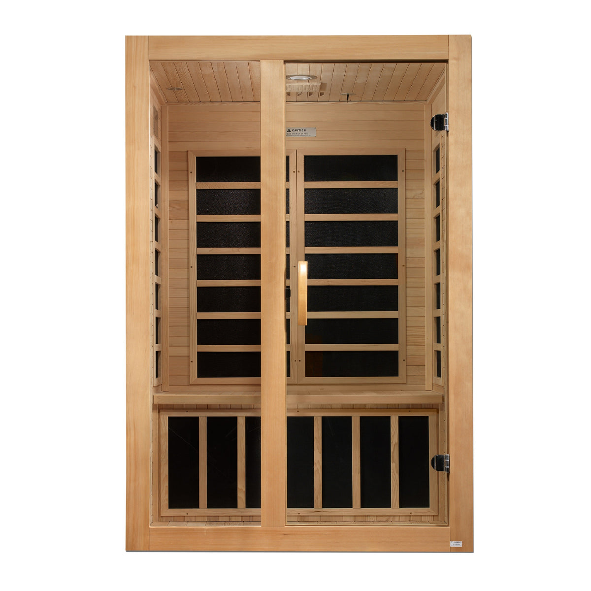 Dynamic Santiago 2 person low EMF infrared sauna, model DYN-6209-01