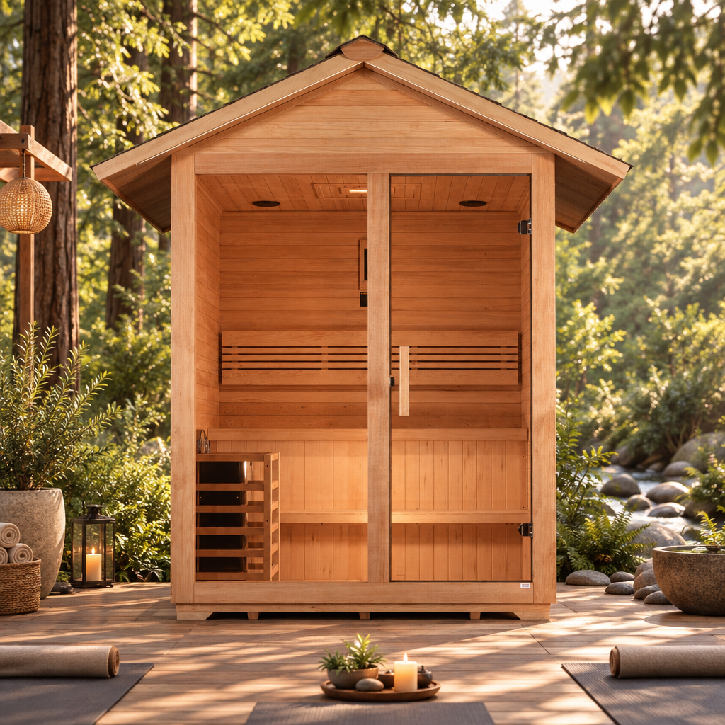 Golden Designs Arlberg 3 Person Outdoor Classic Traditional Sauna