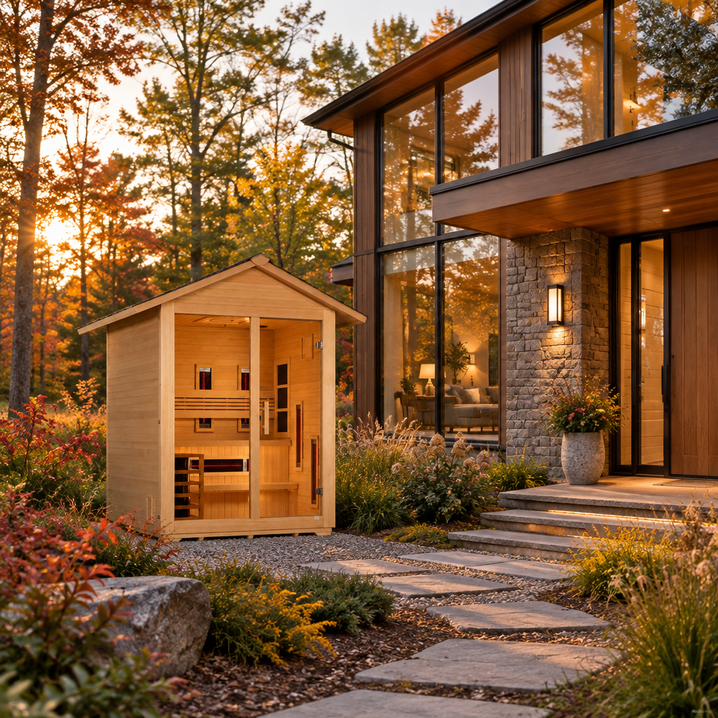 Golden Designs Carinthia 3 Person Outdoor Classic Hybrid Sauna
