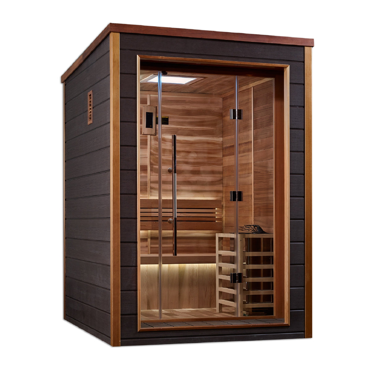 Golden Designs Narvik 2 person outdoor modern traditional sauna, GDI-8202-01