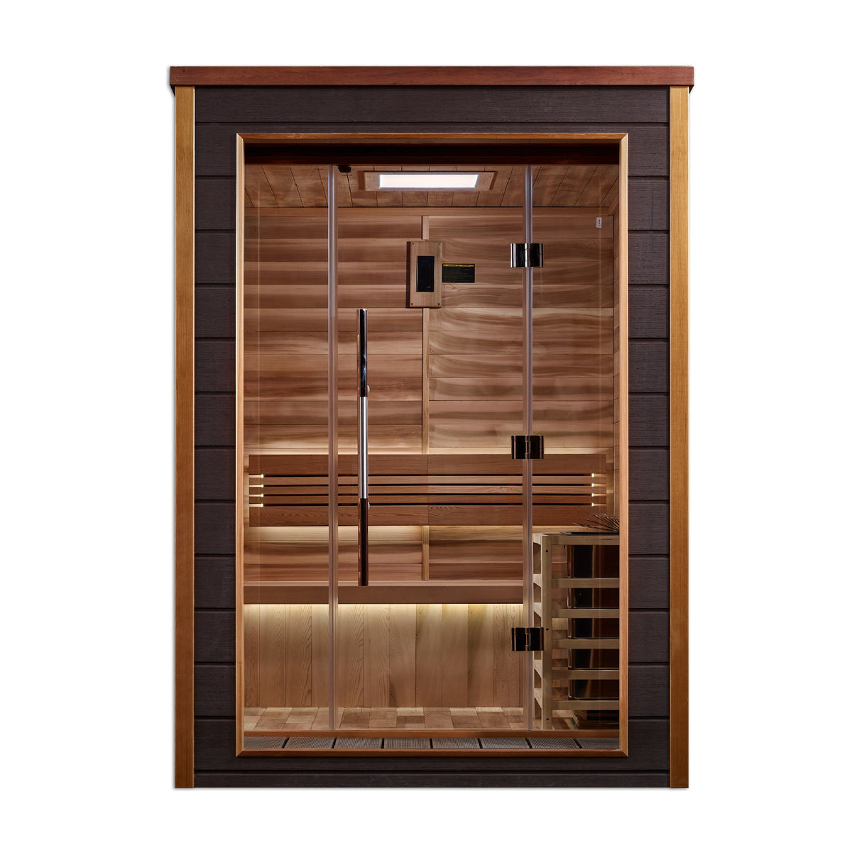 Golden Designs Narvik 2 person outdoor modern traditional sauna, GDI-8202-01
