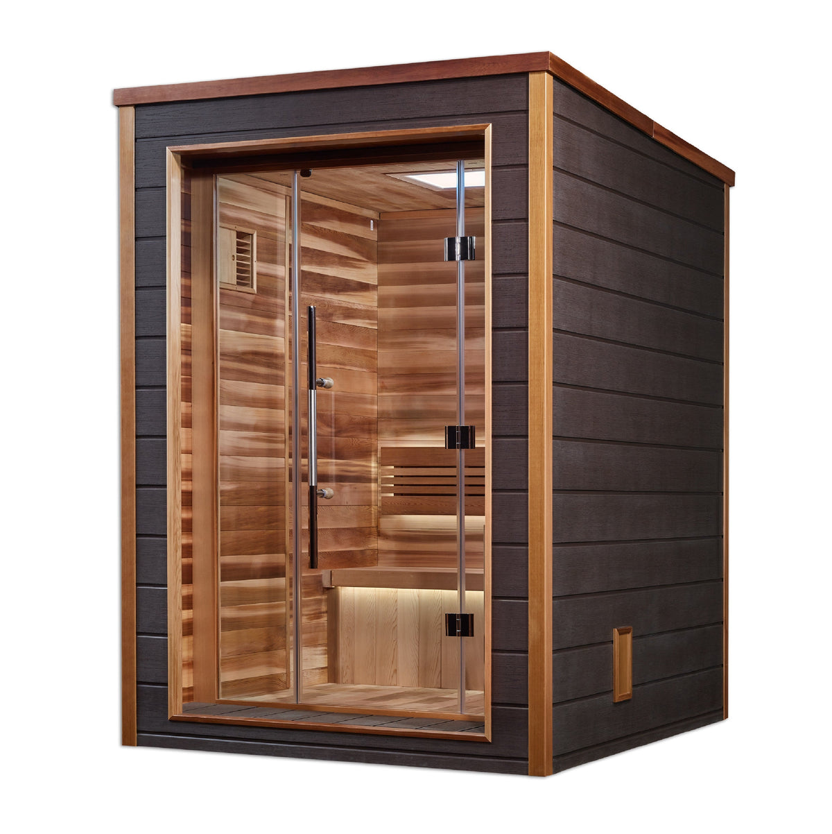 Golden Designs Narvik 2 person outdoor modern traditional sauna, GDI-8202-01