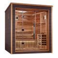 Golden Designs Drammen 3 person outdoor sauna, front view, GDI-8203-01