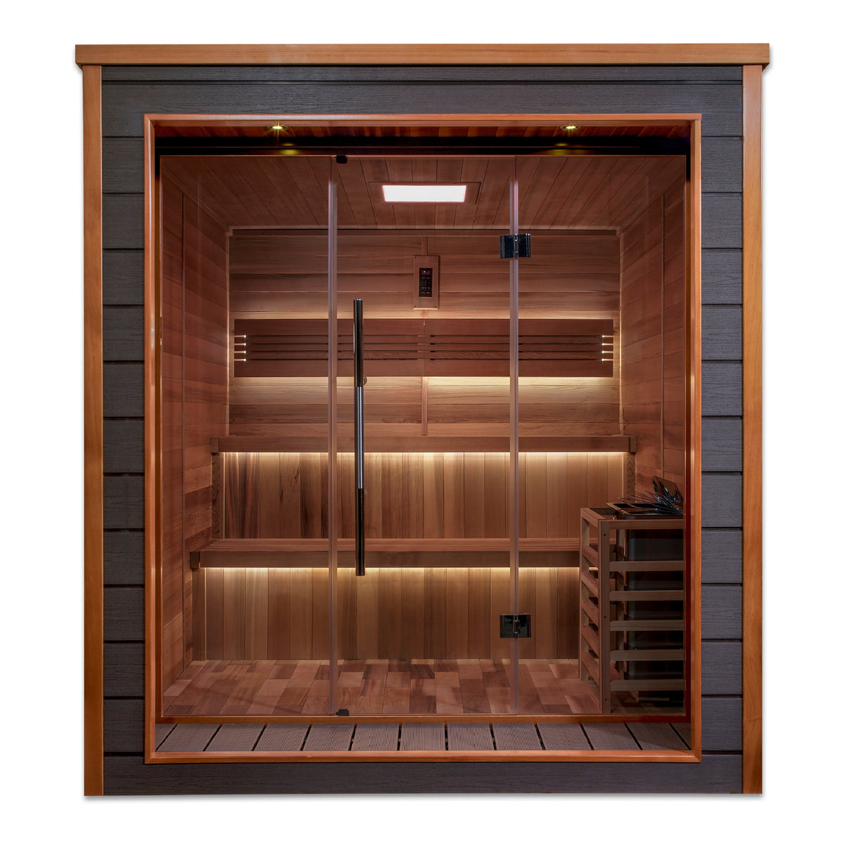 Golden Designs Bergen 6 person outdoor sauna, supplier image 3, GDI-8206-01