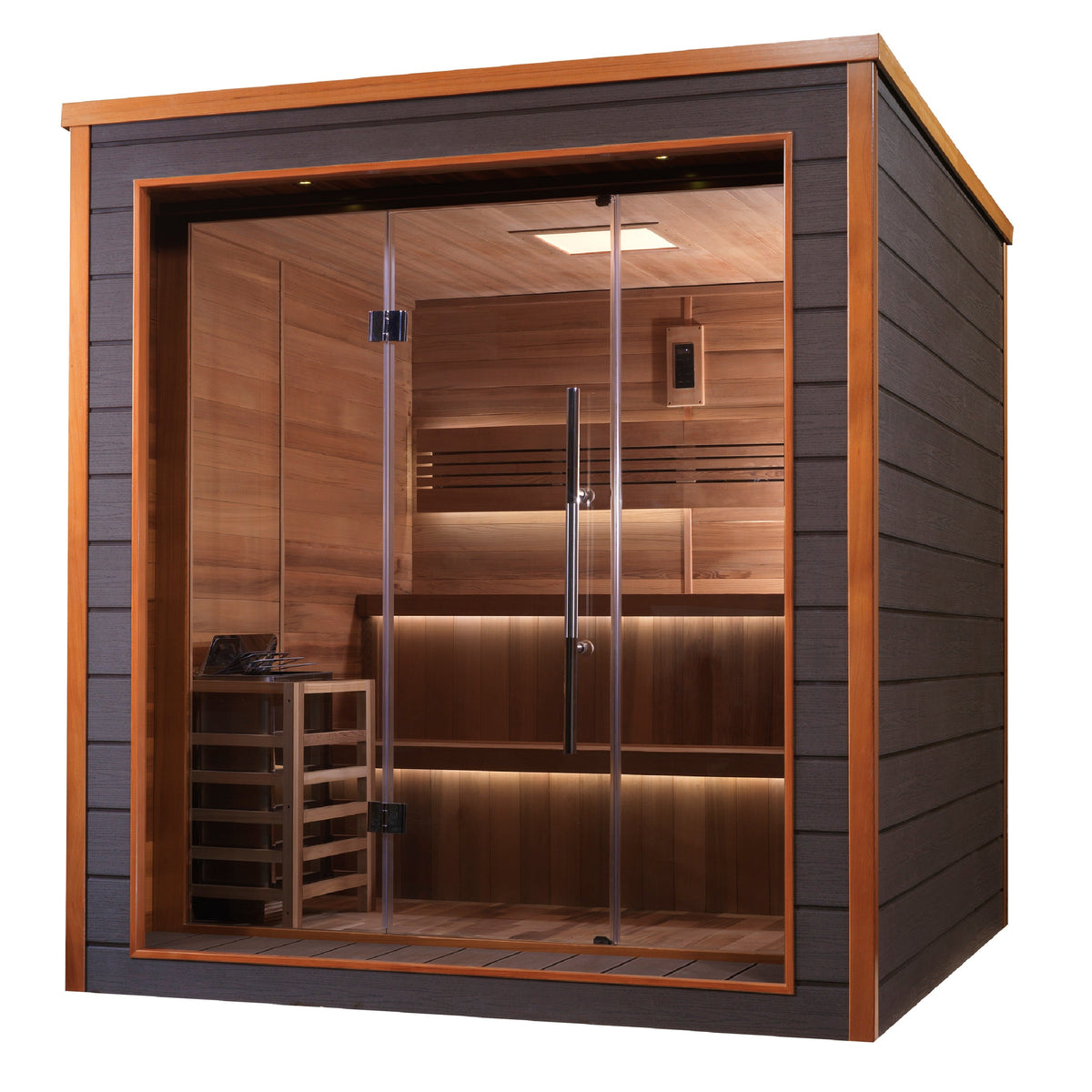 Golden Designs Bergen 6 person outdoor sauna, supplier image 2, GDI-8206-01