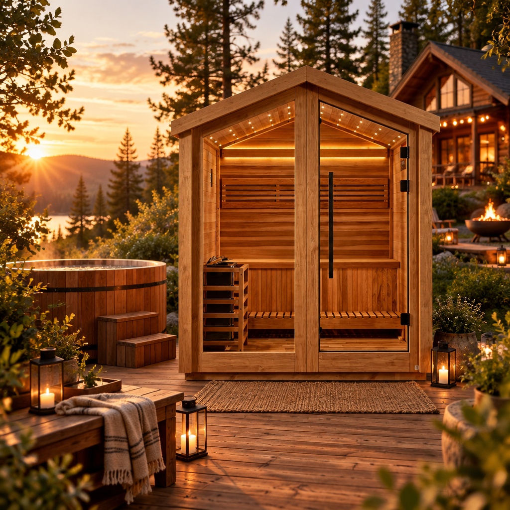 Golden Designs Savonlinna 3 Person Outdoor Barn Traditional Sauna