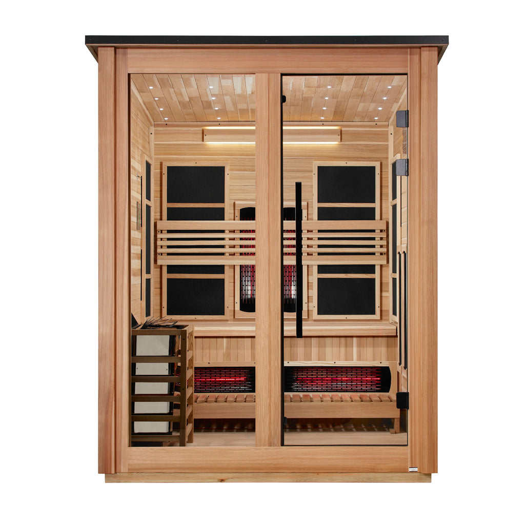 Golden Designs Loviisa Pacific Cedar 3 person outdoor sauna, supplier image 2, GDI-8523-02