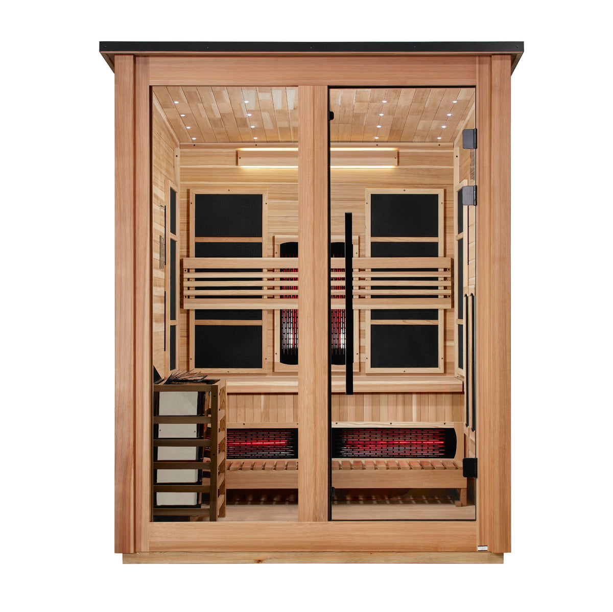 Golden Designs Loviisa Pacific Cedar 3 person outdoor sauna, supplier image 2, GDI-8523-02