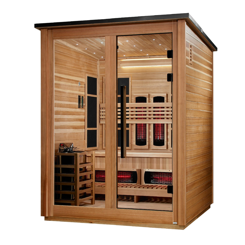 Golden Designs Loviisa Pacific Cedar 3 person outdoor sauna, supplier image 3, GDI-8523-02