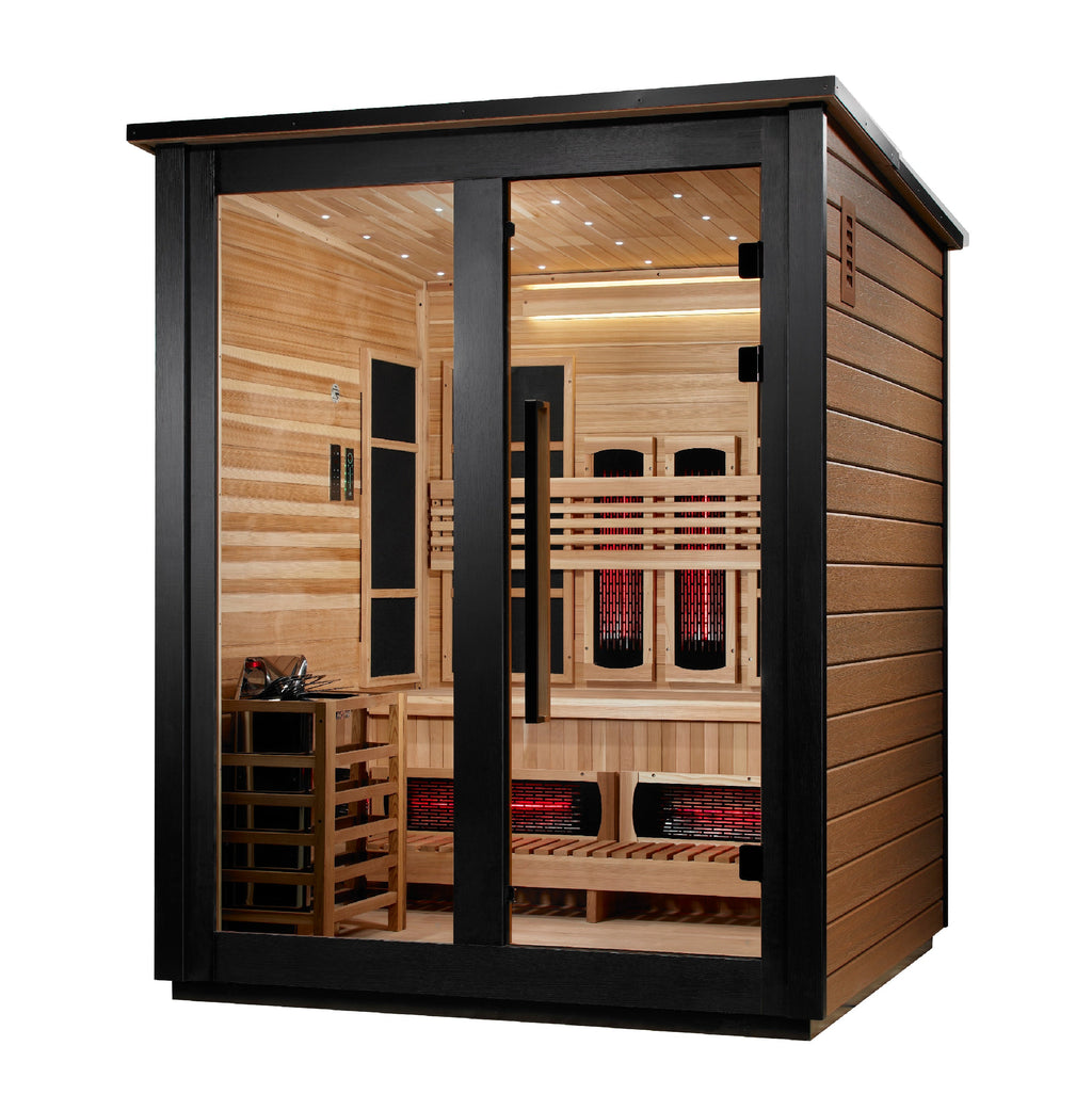 Golden Designs Loviisa 2 Tone 3 person outdoor sauna, supplier image 3, GDI-8523-03