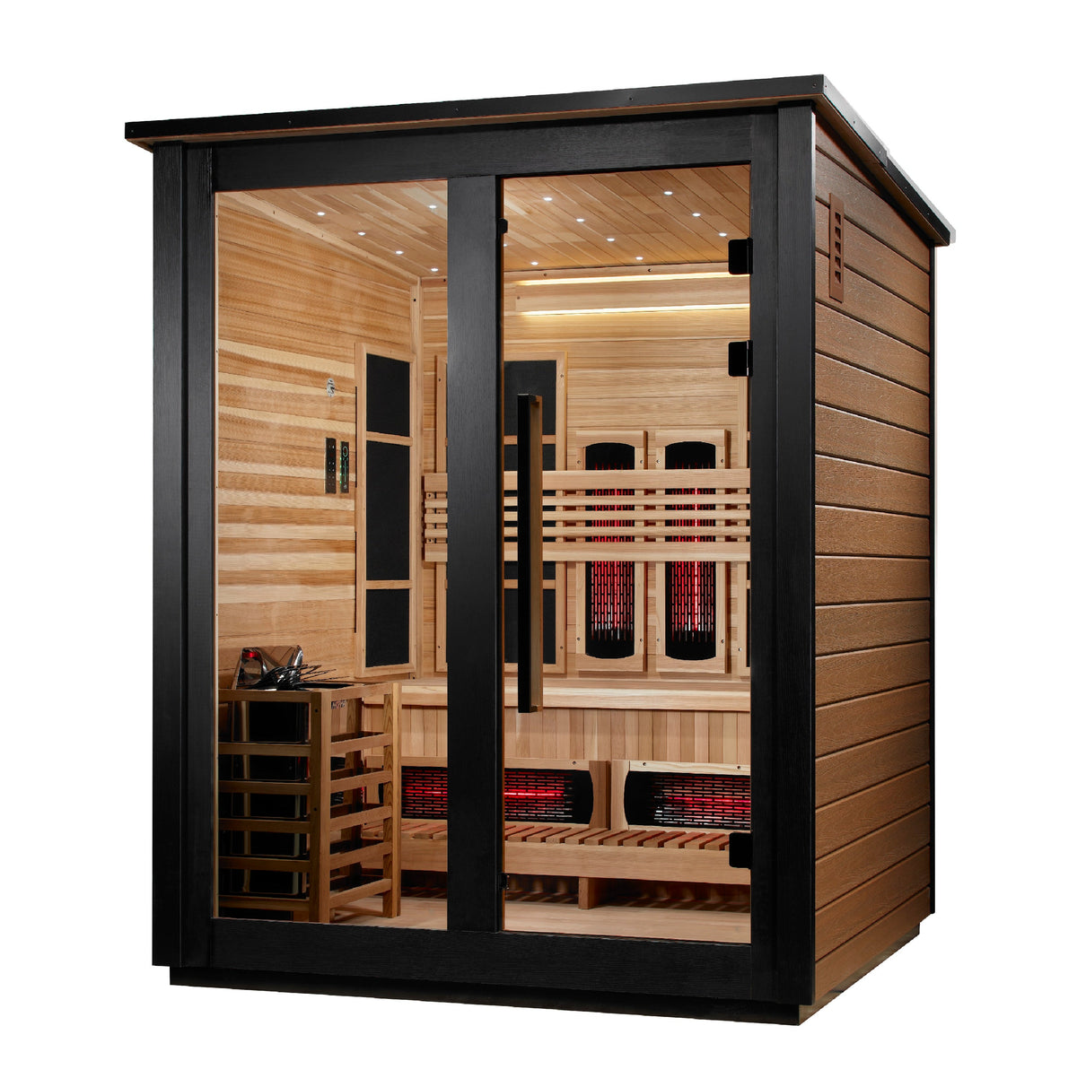 Golden Designs Loviisa 2 Tone 3 person outdoor sauna, supplier image 3, GDI-8523-03