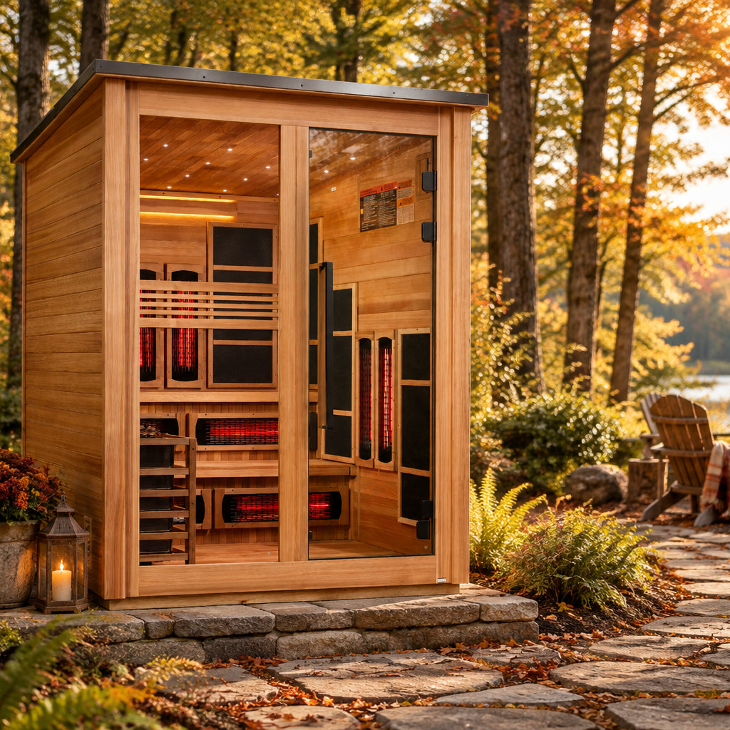Golden Designs Kaskinen 6 Person Outdoor Barn Hybrid Sauna