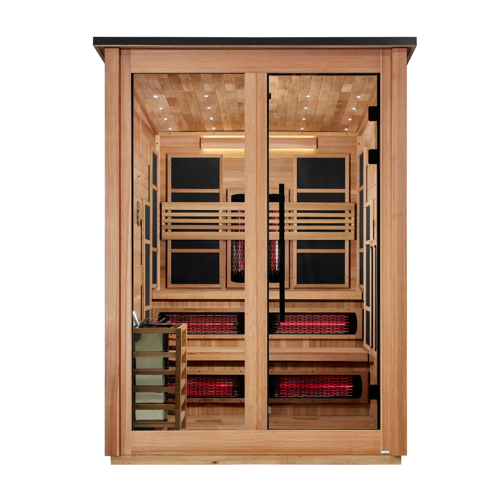 Golden Designs Kaskinen 6 person outdoor barn hybrid sauna, GDI-8526-02