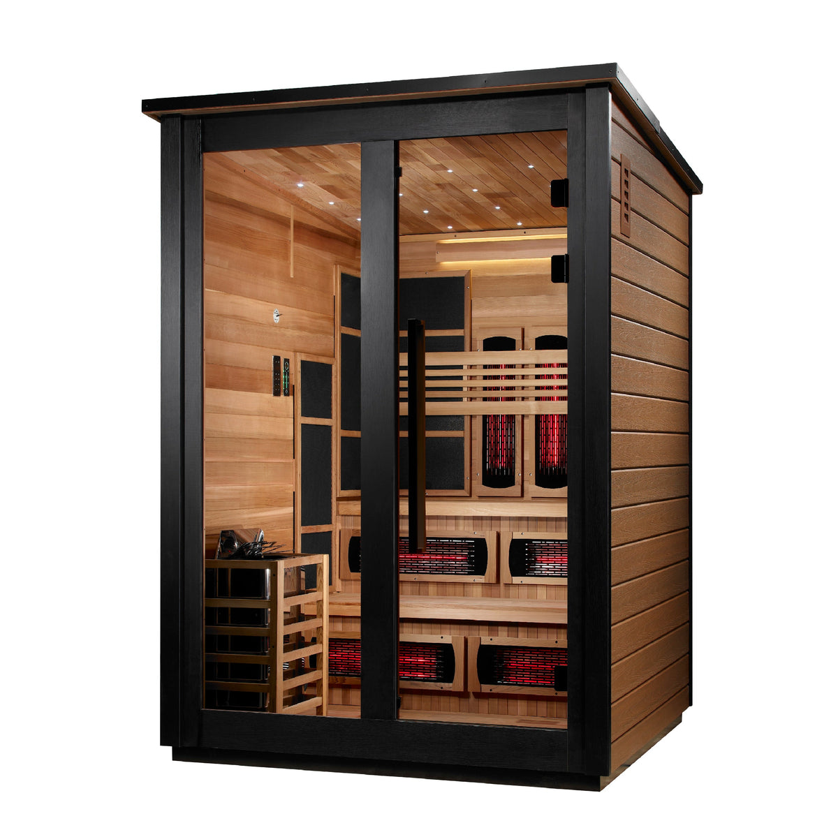Golden Designs Kaskinen 2 Tone 6 person outdoor sauna, supplier image 3, GDI-8526-03