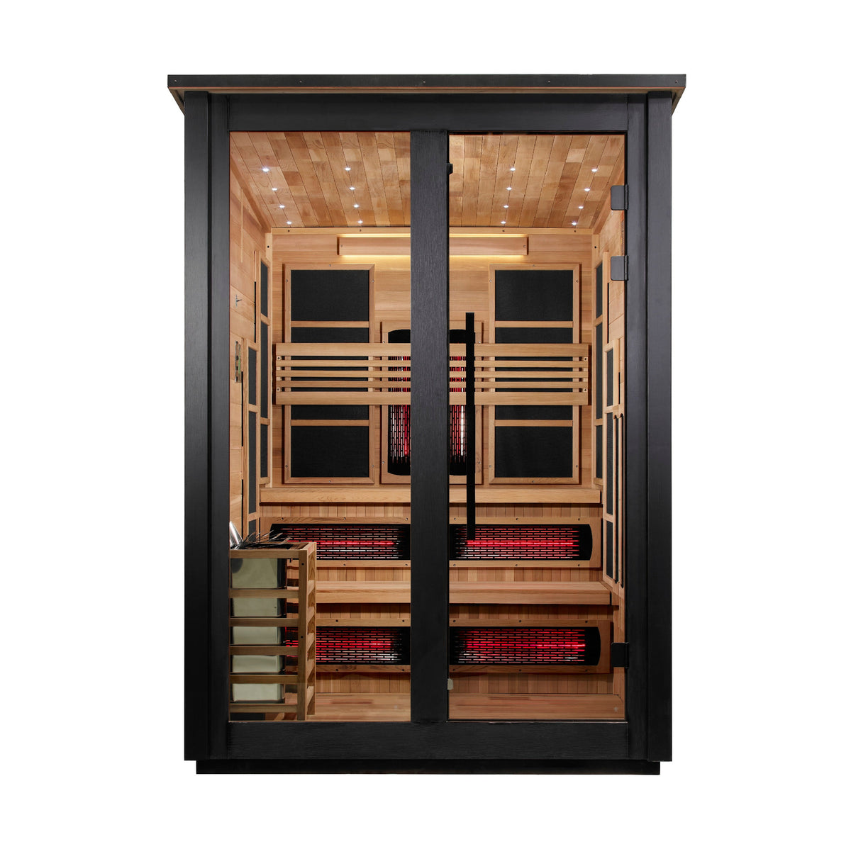 Golden Designs Kaskinen Black 6 person outdoor sauna, supplier image 2, GDI-8526-04