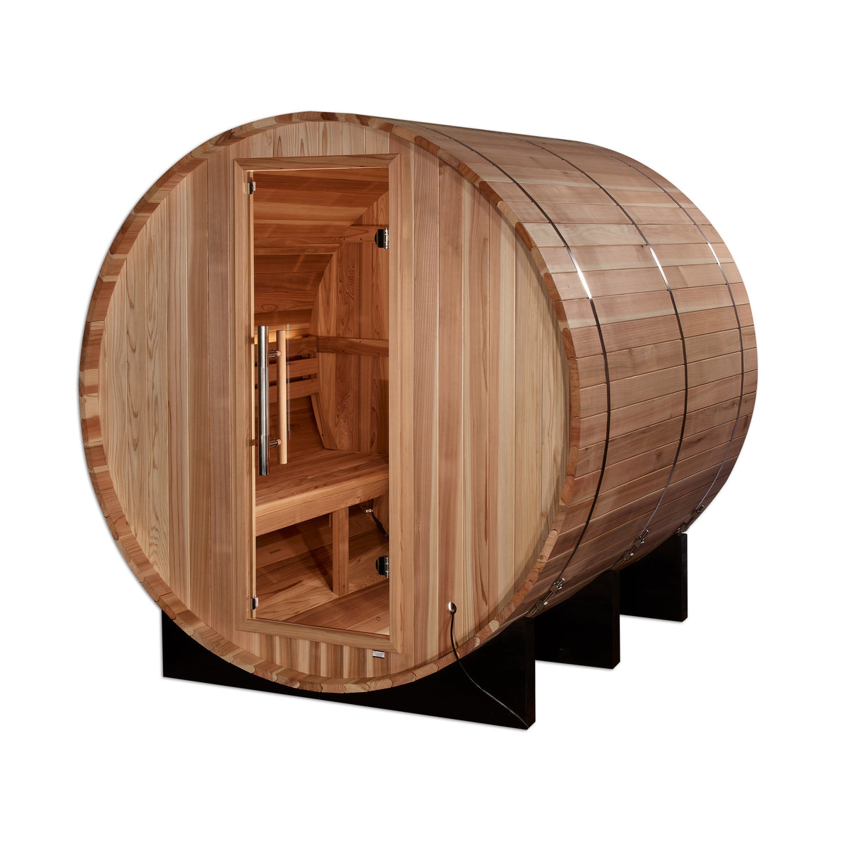 Golden Designs Arosa 4 person outdoor barrel traditional sauna, GDI-B004-01