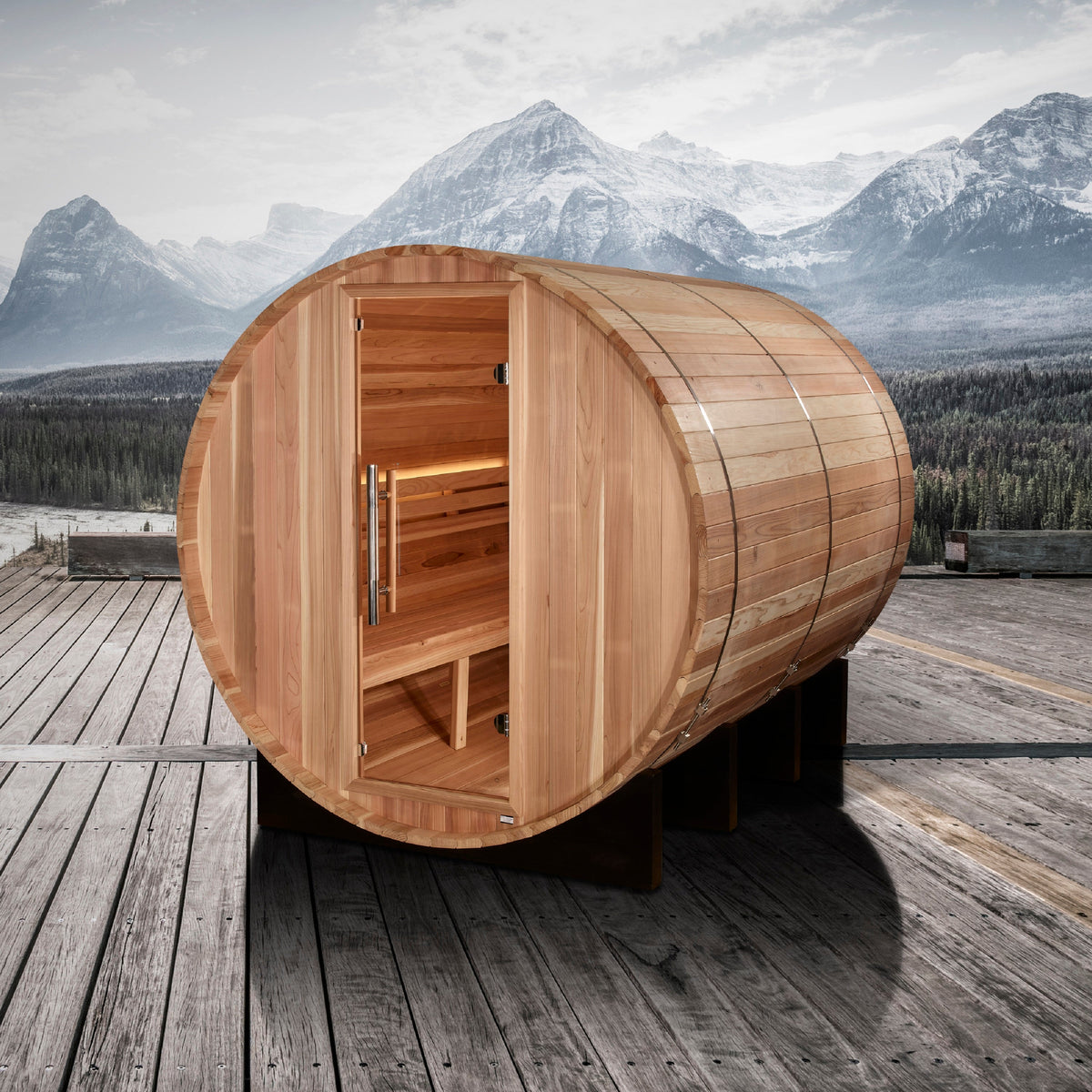 Golden Designs Klosters 6 person outdoor sauna, supplier image 2, GDI-B006-01