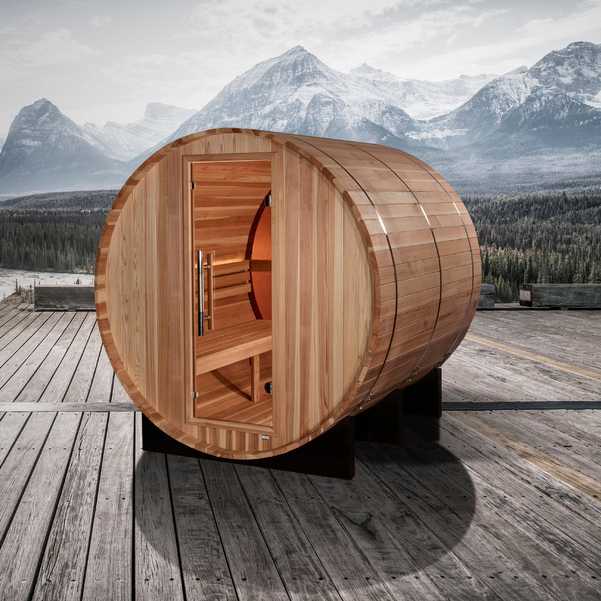 Golden Designs Zurich 4 person outdoor sauna, supplier image 2, GDI-B024-01
