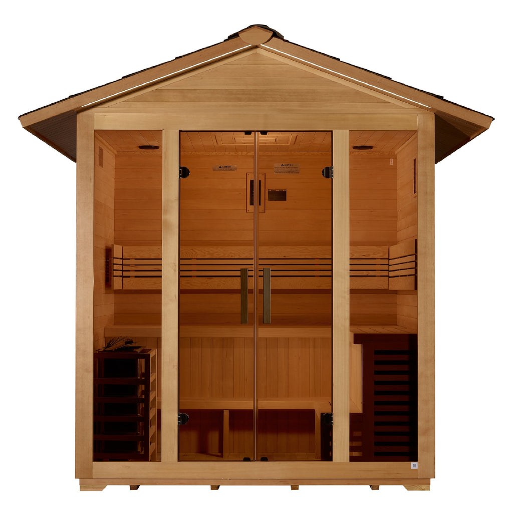 Golden Designs Vorarlberg 5 person outdoor sauna, supplier image 2, GDI-8105-01