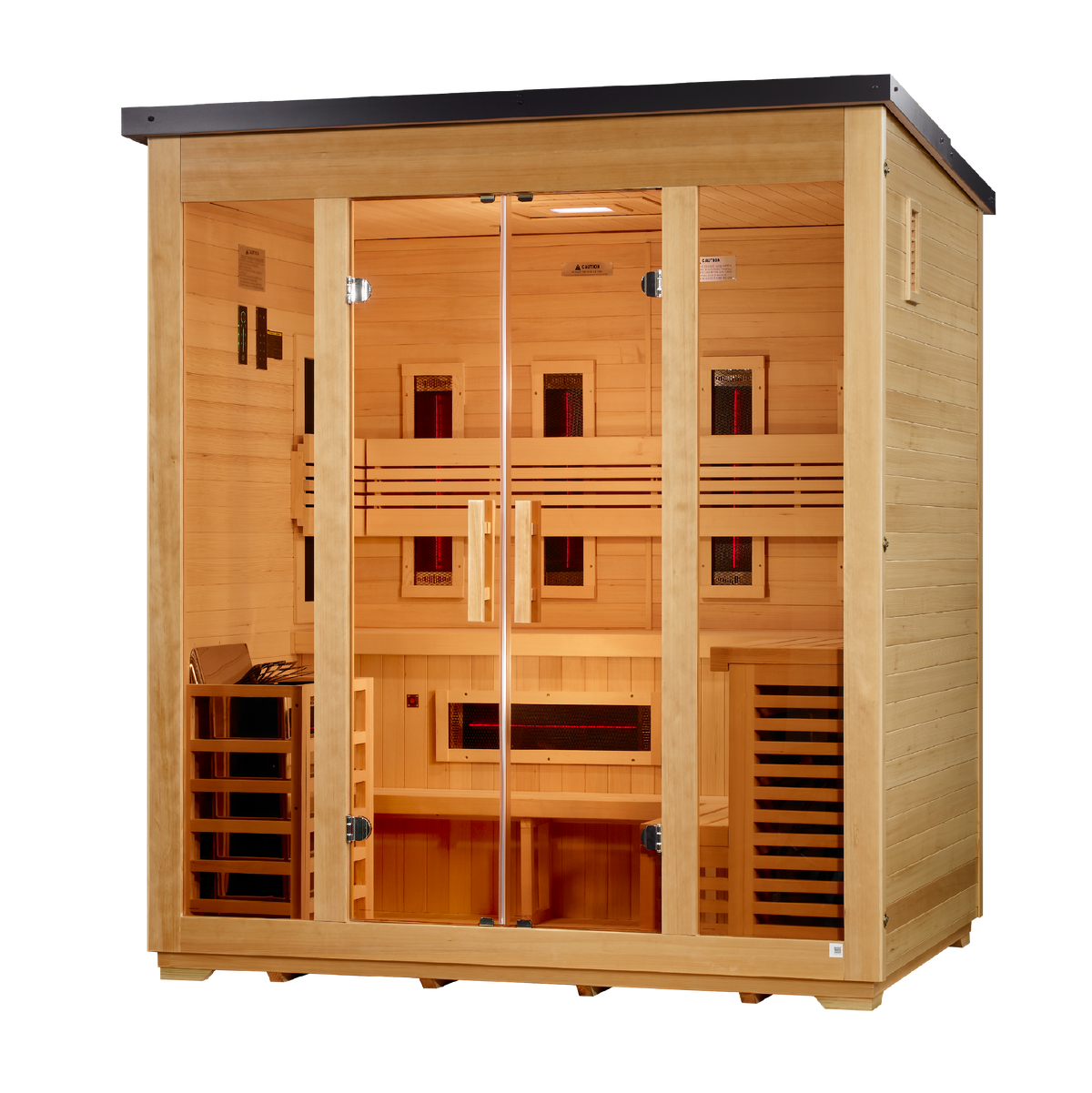 Golden Designs Gargellen 5 person outdoor sauna, supplier image 3, GDI-8025-01