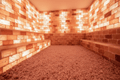 Salt room with brick walls and floor